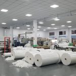 65gsm меко усещане за ръка PP SSS + PE медицинска защитна материя за еднократна употреба